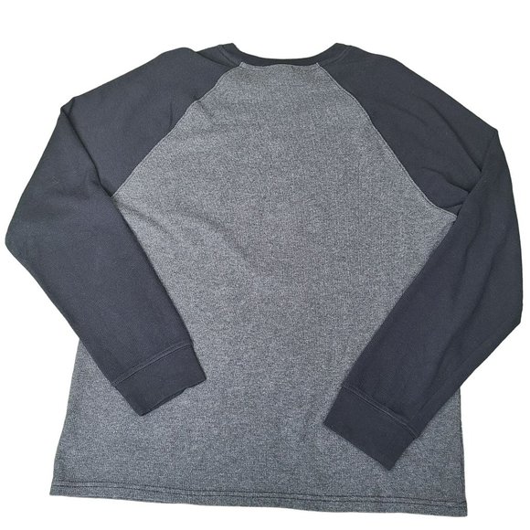 NBA Chicago Bulls Thermal Shirt Mens XL Raglan Tee Long Sleeve Waffle Knit - Picture 3 of 7